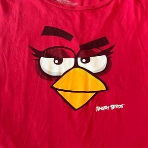 Red Angry Birds Woman’s 2XL Shirt